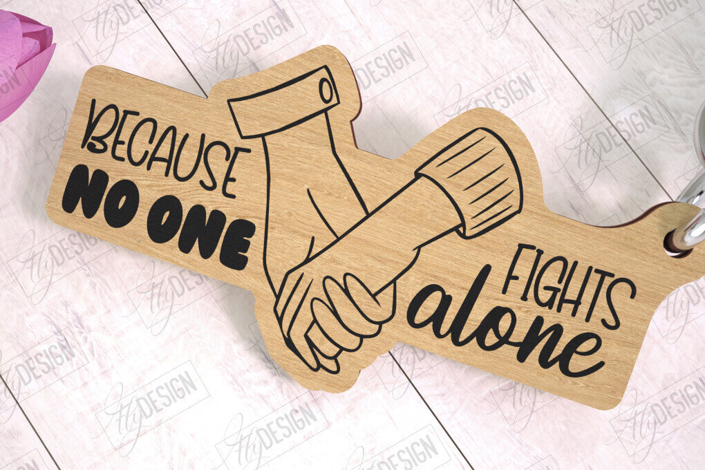 Σετ των 3 Intra απο ξύλο plywood 3mm-4mm πάχος Μπρελόκ Ευαισθητοποίησης για τον Καρκίνο | Νικητής Καρκίνου Δίασταση 6x6 cm INTRAFABR-111796398