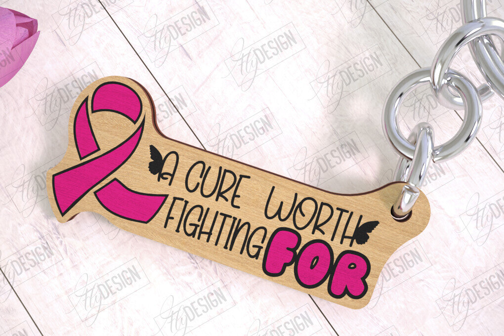 Σετ των 3 Intra απο ξύλο plywood 3mm-4mm πάχος Μπρελόκ Ευαισθητοποίησης για τον Καρκίνο | Νικητής Καρκίνου Δίασταση 6x6 cm INTRAFABR-111796397