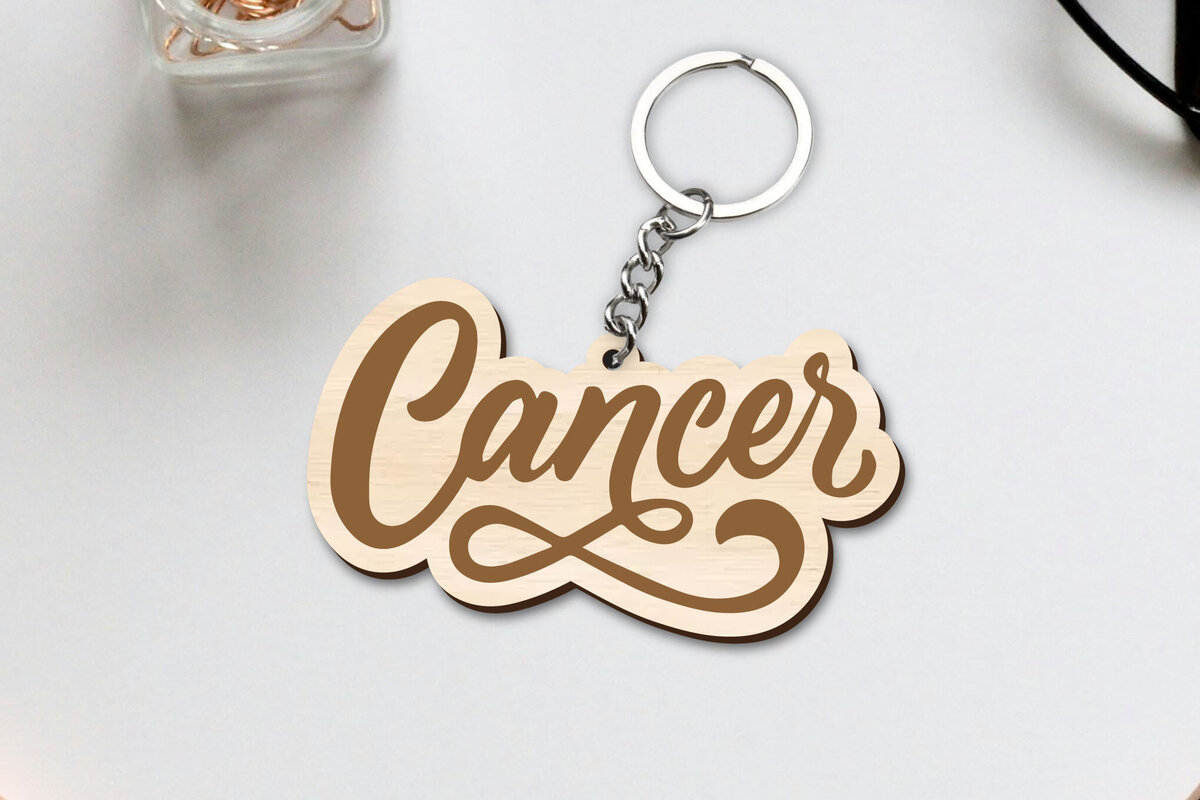 Intra απο ξύλο plywood 3mm-4mm πάχος Cancer Zodiac Key Chain Δίασταση 30x20 cm INTRAFABR-96829354
