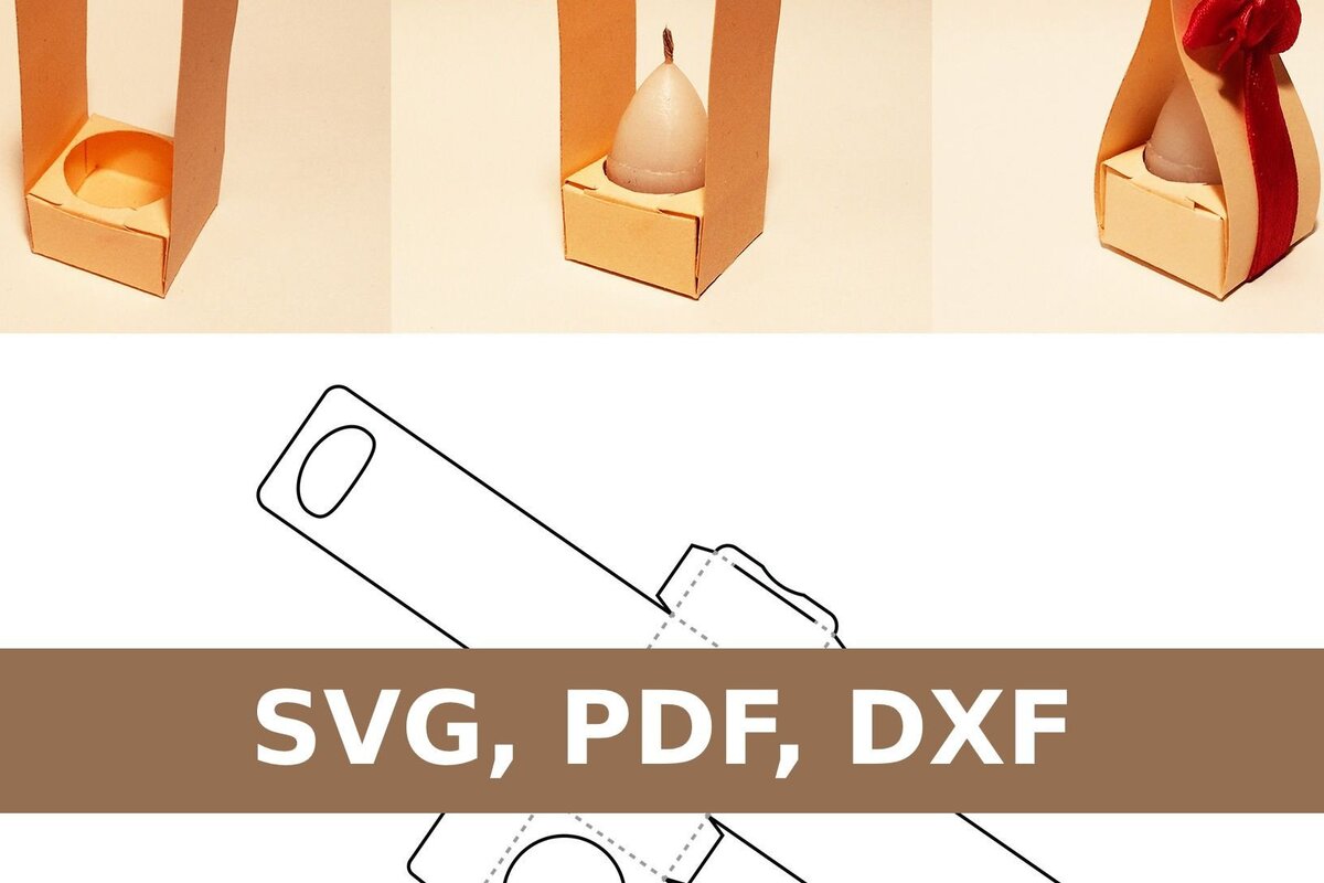 Σετ των 2 Intra απο ξύλο plywood 3mm-4mm πάχος Κουτί δώρου με κερί Δίασταση 15x15 cm INTRAFABR-33664815