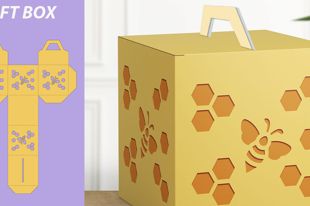 Σετ των 3 Intra απο ξύλο plywood 3mm-4mm πάχος Κουτί Candy Box  3d Gift Box Papercut Δίασταση 10x10 cm INTRAFABR-116465296