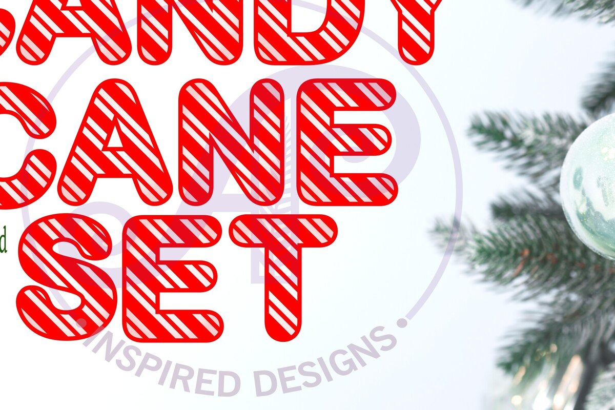 Σετ των 3 Intra απο ξύλο plywood 3mm-4mm πάχος αλφαβήτου γραμμάτων Candy Cane. 26 Δίασταση 5x5 cm INTRAFABR-79482996