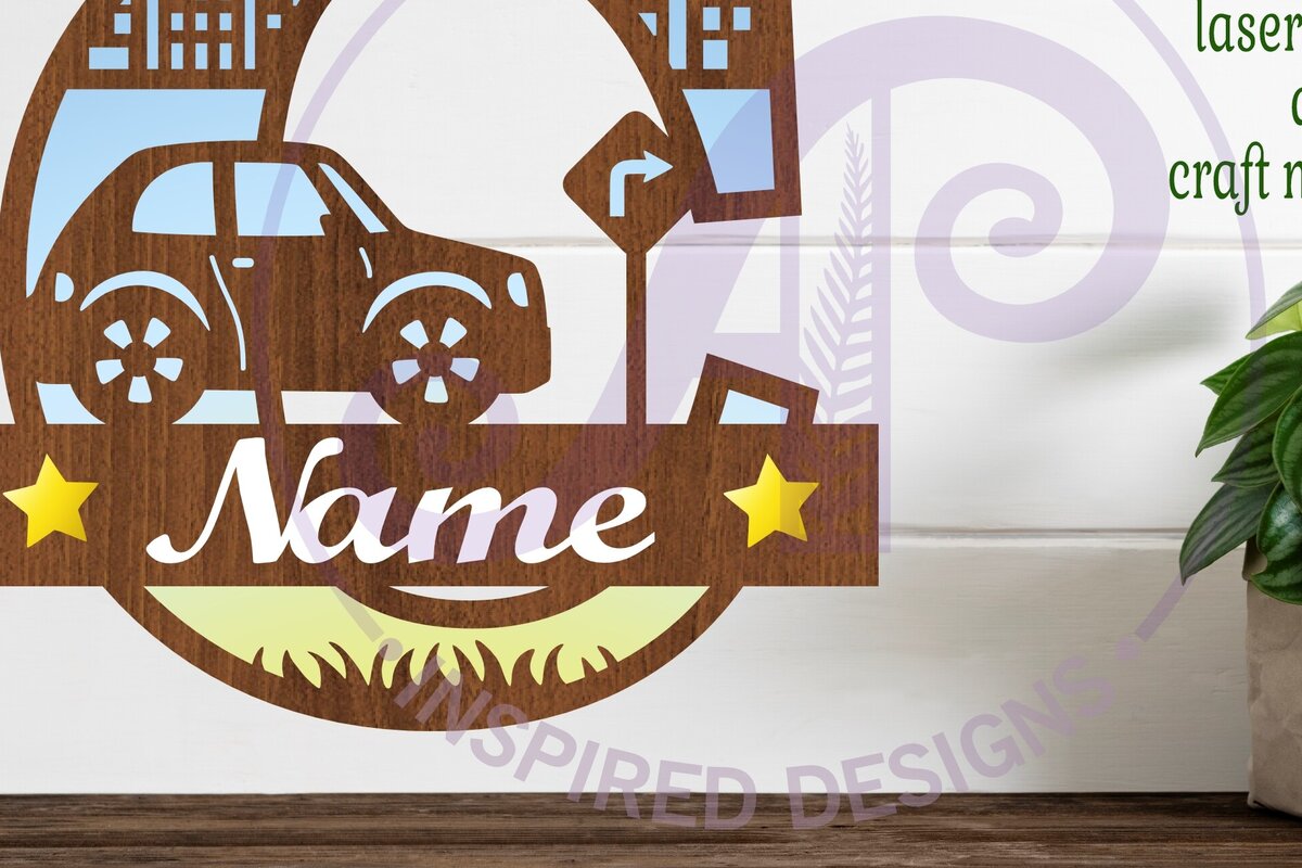 Σετ των 3 Intra απο ξύλο plywood 3mm-4mm πάχος Μονόγραμμα κεφαλαίου αυτοκινήτου Γράμμα C Δίασταση 9x9 cm INTRAFABR-100097926