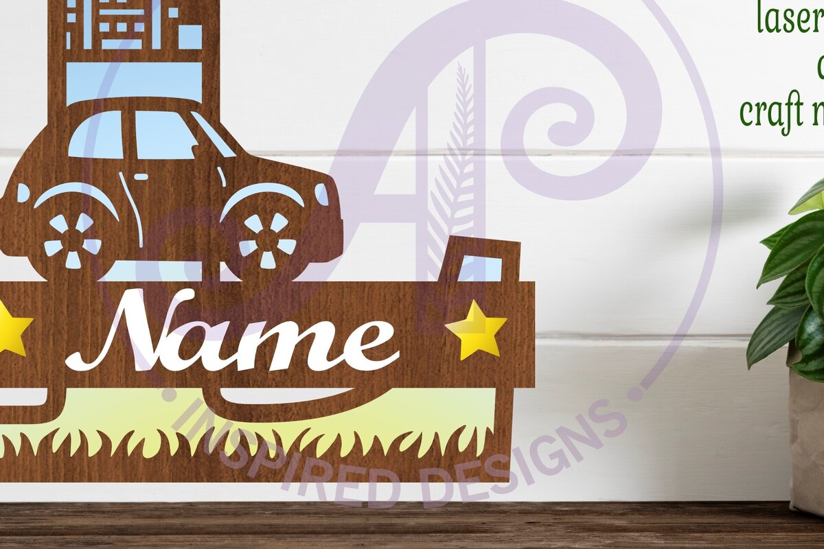 Σετ των 3 Intra απο ξύλο plywood 3mm-4mm πάχος Μονόγραμμα κεφαλαίου αυτοκινήτου Γράμμα L Δίασταση 9x9 cm INTRAFABR-100098202