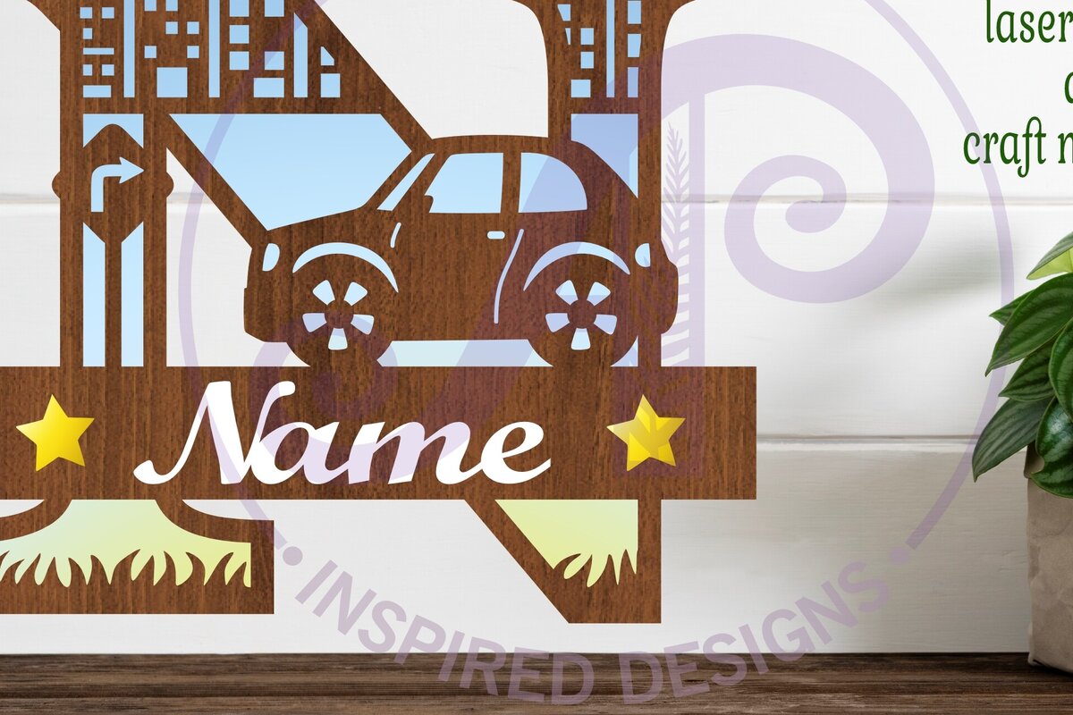 Σετ των 3 Intra απο ξύλο plywood 3mm-4mm πάχος Μονόγραμμα κεφαλαίου αυτοκινήτου Επιστολή N Δίασταση 9x9 cm INTRAFABR-100098250