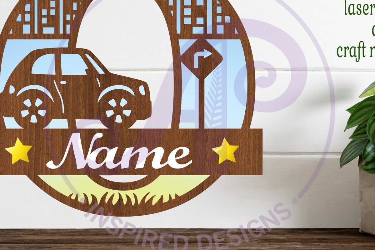 Σετ των 3 Intra απο ξύλο plywood 3mm-4mm πάχος Μονόγραμμα κεφαλαίου αυτοκινήτου Επιστολή O Δίασταση 9x9 cm INTRAFABR-100098268