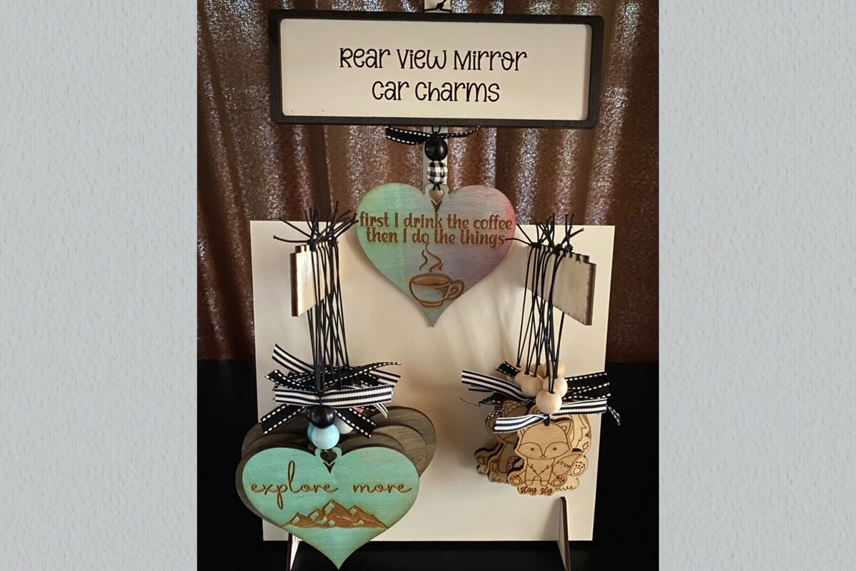 Σετ των 3 Intra απο ξύλο plywood 3mm-4mm πάχος Car Charm Display Stand  Δίασταση 4x4 cm INTRAFABR-29612649