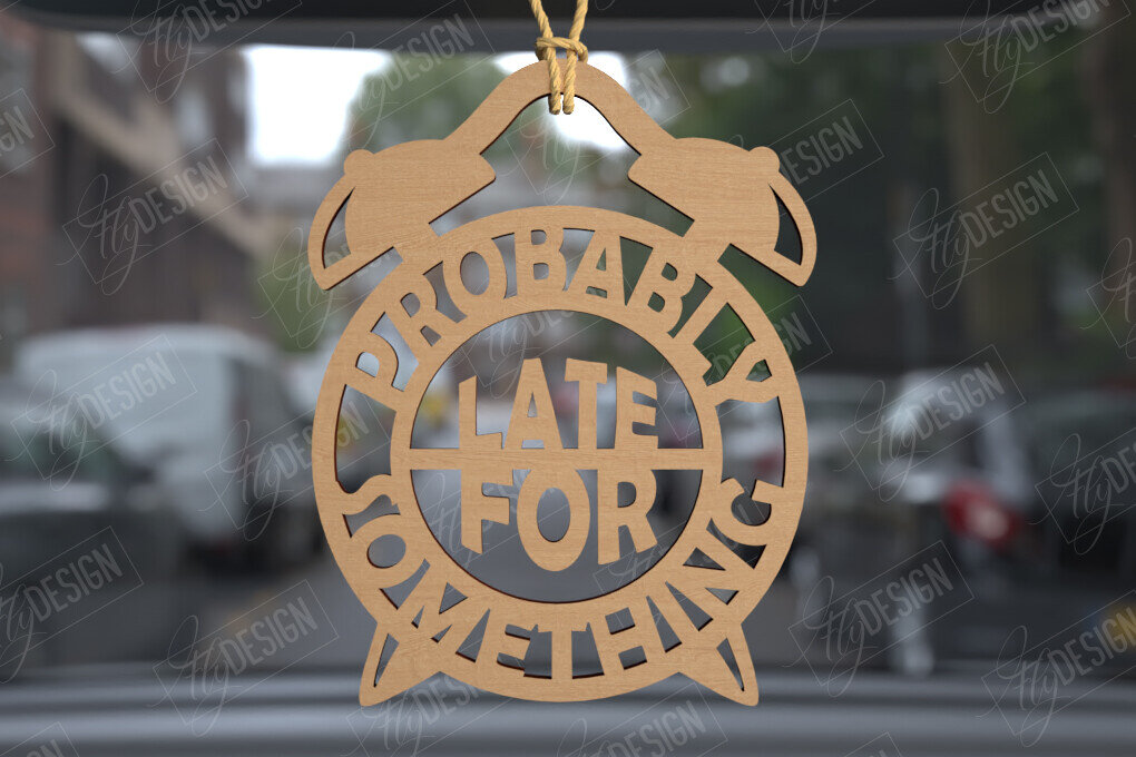 Σετ των 3 Intra απο ξύλο plywood 3mm-4mm πάχος Γούρια αυτοκινήτου | Χαραγμένα αξεσουάρ αυτοκινήτου Δίασταση 4x4 cm INTRAFABR-113447249