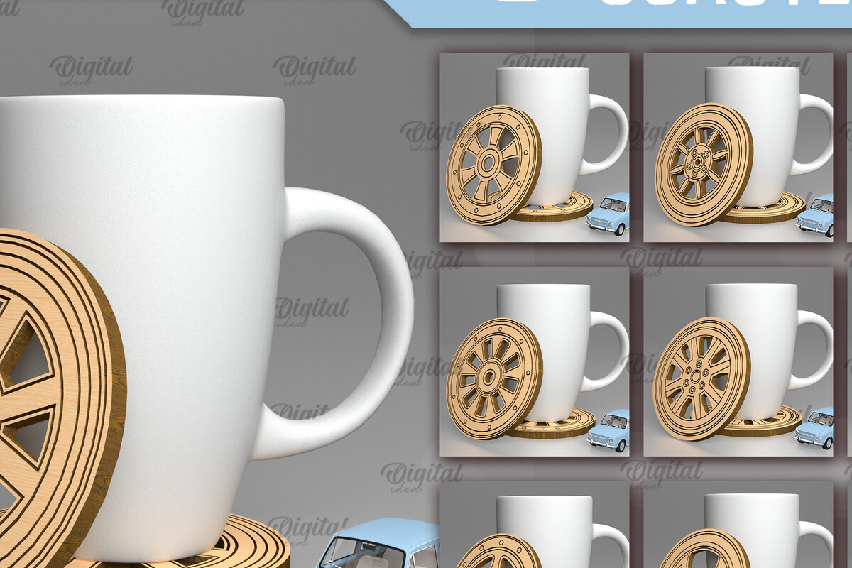 Intra απο ξύλο plywood 3mm-4mm πάχος Δέσμη σουβέρ αυτοκινήτου Δίασταση 30x20 cm INTRAFABR-90004221