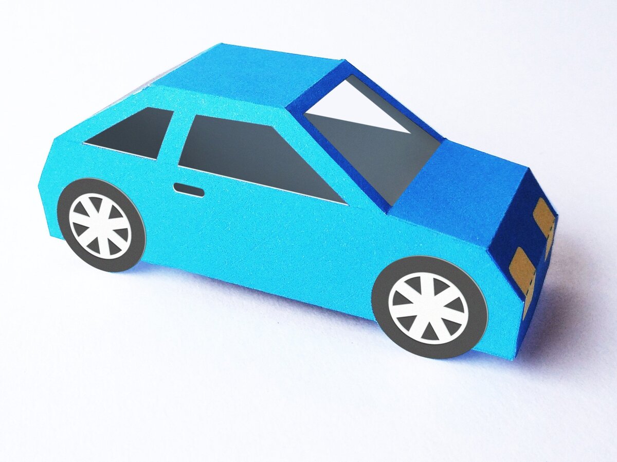 Σετ των 3 Intra απο ξύλο plywood 3mm-4mm πάχος Παιχνίδι από χαρτί αυτοκινήτου Δίασταση 5x1 cm INTRAFABR-32429648