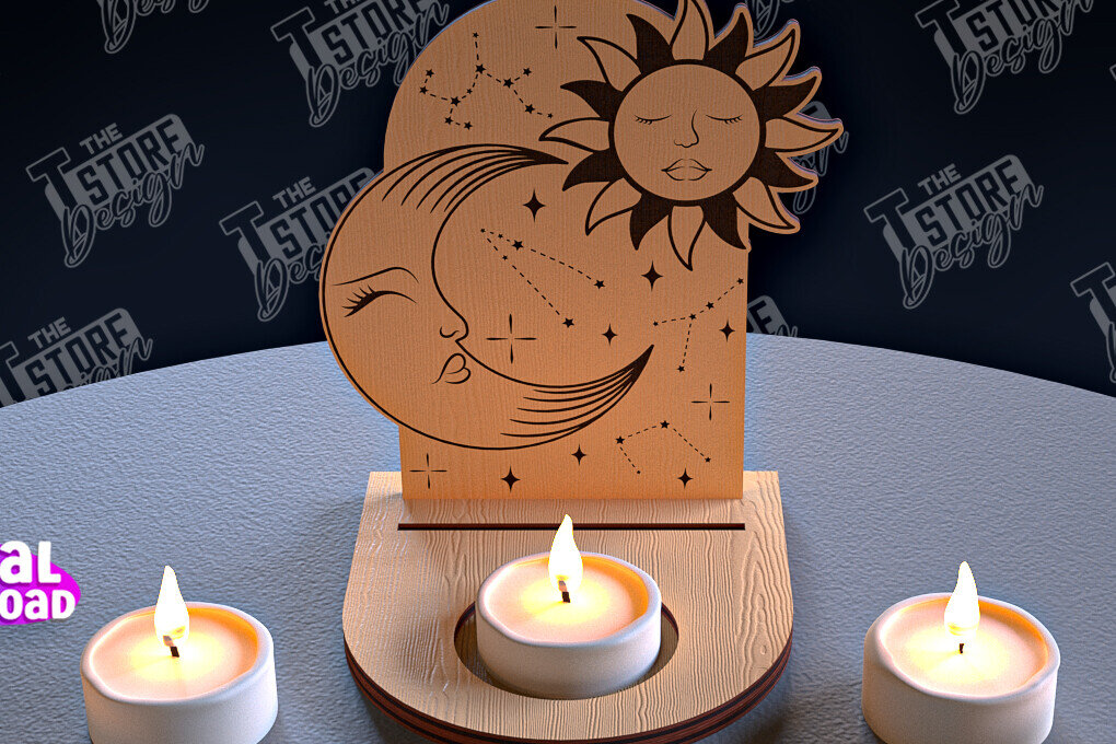 Σετ των 2 Intra απο ξύλο plywood 3mm-4mm πάχος Σχέδιο θήκης κάρτας Ταρώ της ημέρας Δίασταση 30x20 cm INTRAFABR-96568516