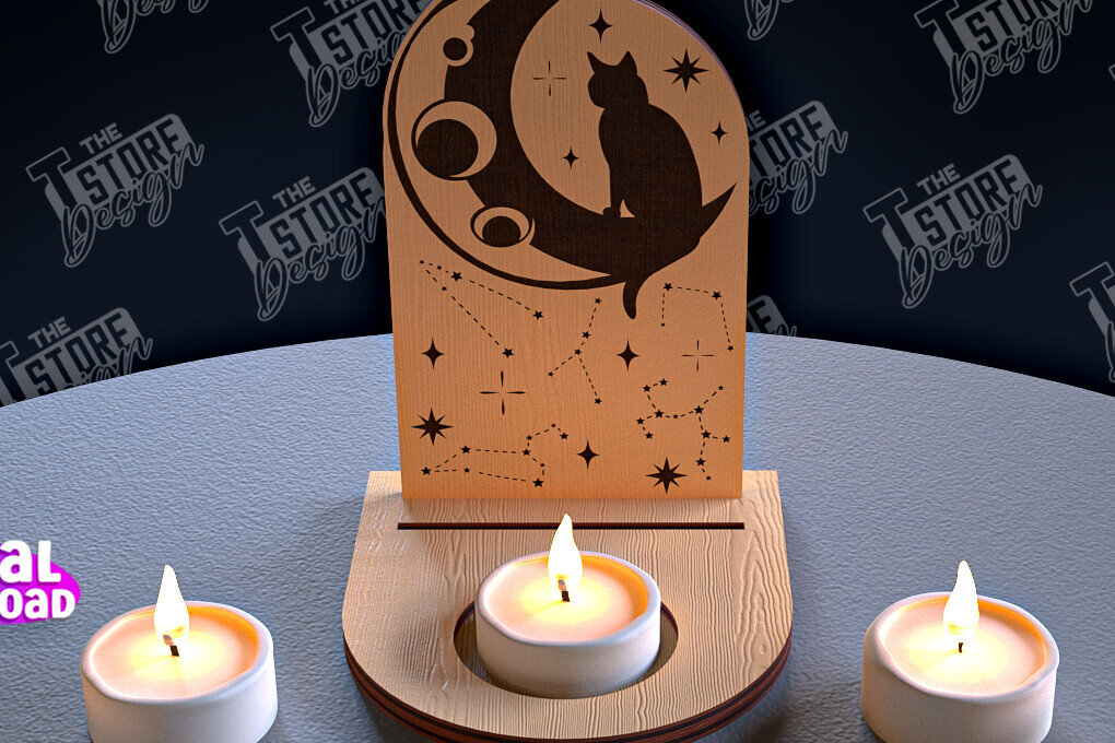 Intra απο ξύλο plywood 3mm-4mm πάχος Σχέδιο θήκης κάρτας Ταρώ της ημέρας Δίασταση 30x20 cm INTRAFABR-96568500