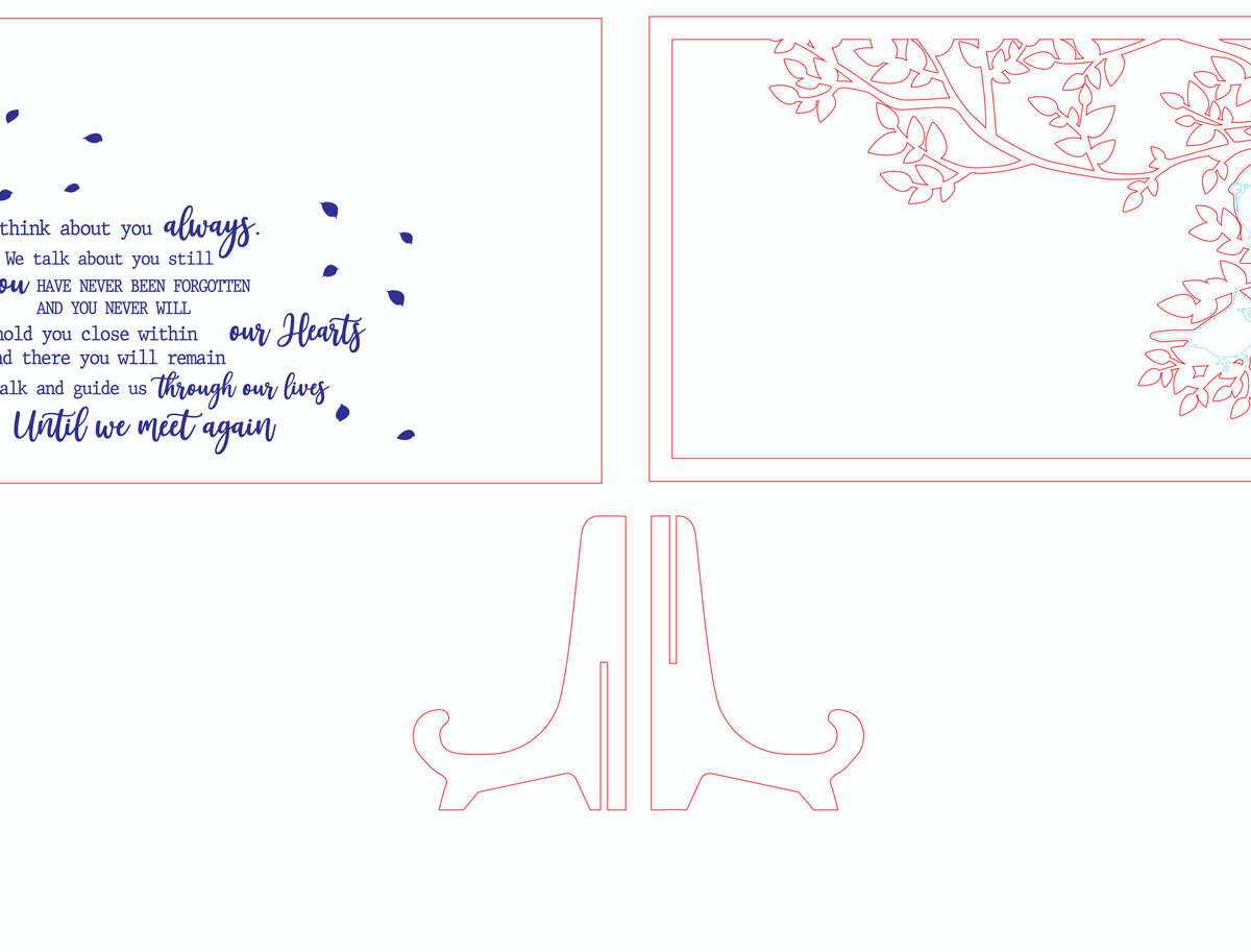 Σετ των 2 Intra απο ξύλο plywood 3mm-4mm πάχος Cardinal Memorial Standing Decor Δίασταση 15x15 cm INTRAFABR-116841410