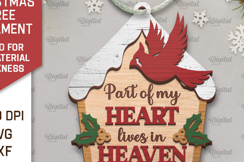 Σετ των 3 Intra απο ξύλο plywood 3mm-4mm πάχος Καρδινάλιος Μνημείο Δέντρο Στολίδι  Δίασταση 8x8 cm INTRAFABR-105202601