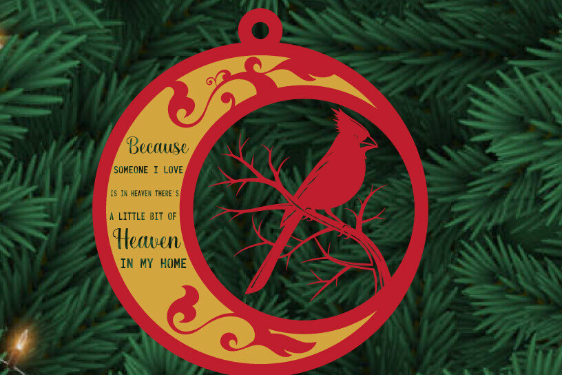 Σετ των 3 Intra απο ξύλο plywood 3mm-4mm πάχος Cardinal Ornaments Metal  Δίασταση 8x8 cm INTRAFABR-111501916