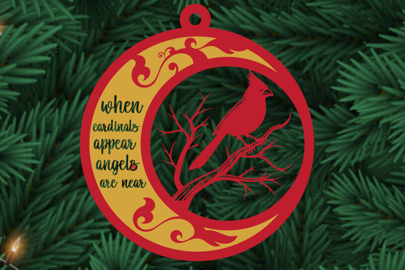 Σετ των 3 Intra απο ξύλο plywood 3mm-4mm πάχος Cardinal Ornaments Metal  Δίασταση 8x8 cm INTRAFABR-111502435