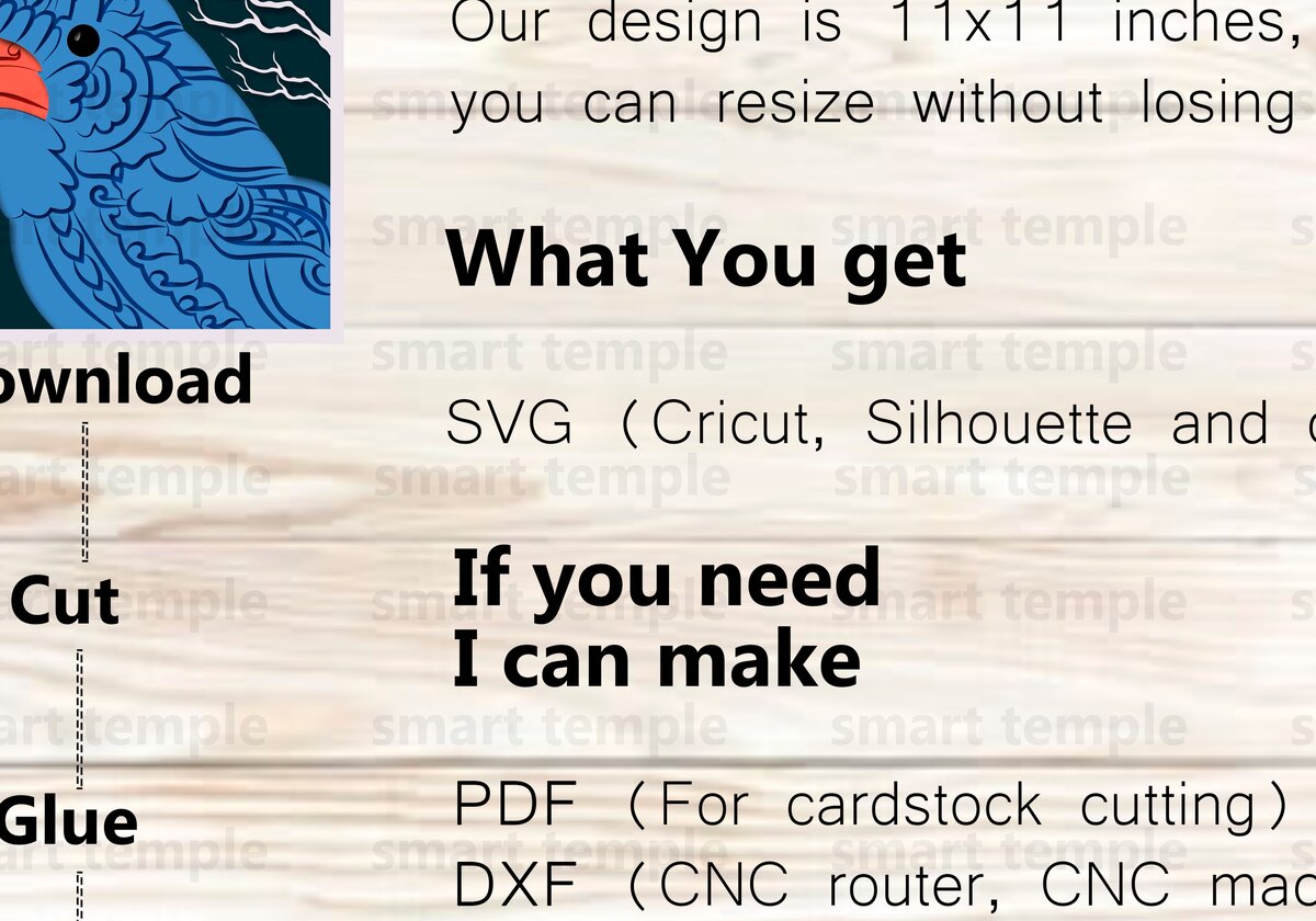 Σετ των 2 Intra απο ξύλο plywood 3mm-4mm πάχος Cardinal Shadow Box , κοπής με λέιζερ Δίασταση 25x25 cm INTRAFABR-75893670