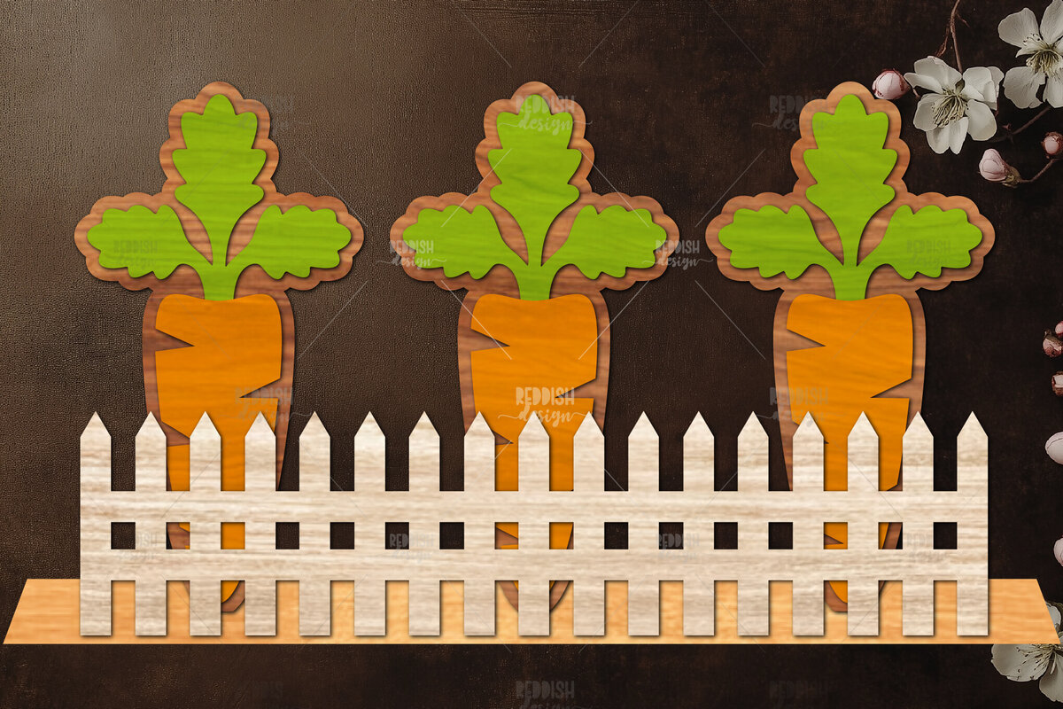 Σετ των 2 Intra απο ξύλο plywood 3mm-4mm πάχος Διακόσμηση βάσης καρότου με Δίασταση 15x15 cm INTRAFABR-121978017