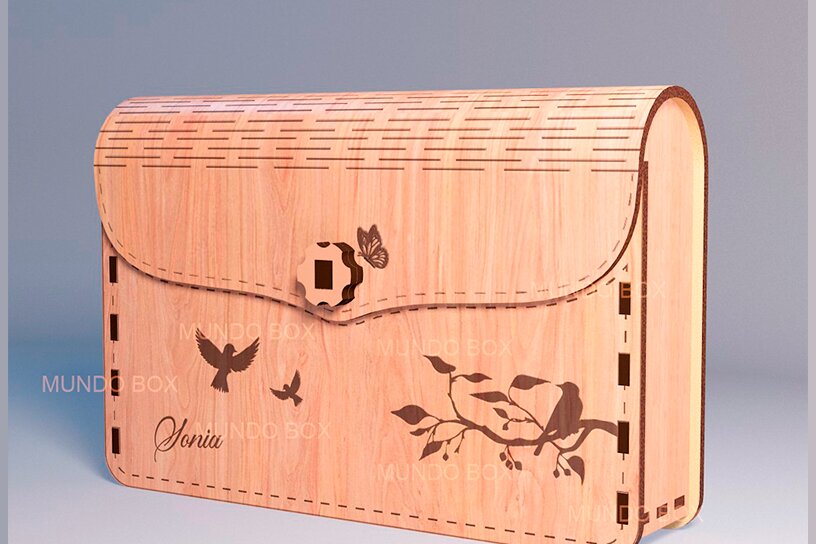 Intra απο ξύλο plywood 3mm-4mm πάχος Cartera, Bolso, Τσάντα, Συμπλέκτης, Τσάντα. Δίασταση 30x20 cm INTRAFABR-119309173