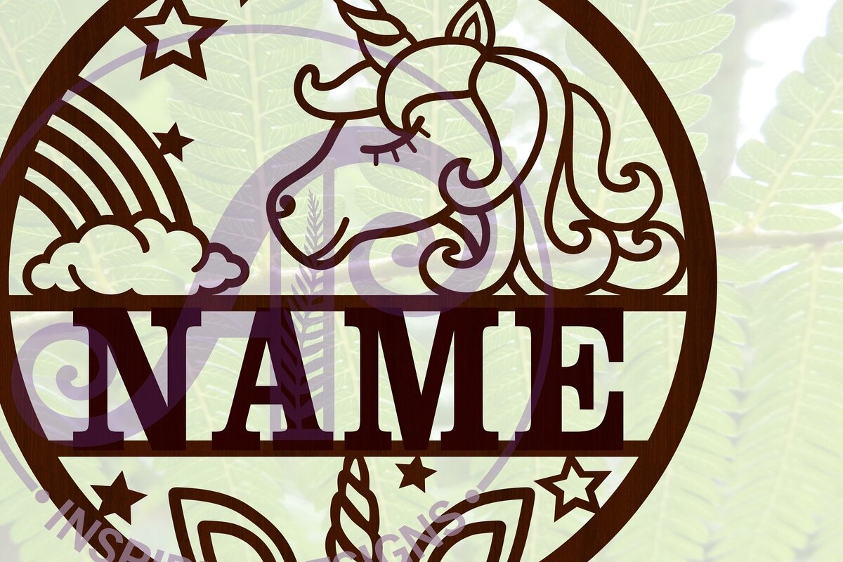 Intra απο ξύλο plywood 3mm-4mm πάχος περικοπής Name Unicorn Δίασταση 30x20 cm INTRAFABR-67409721