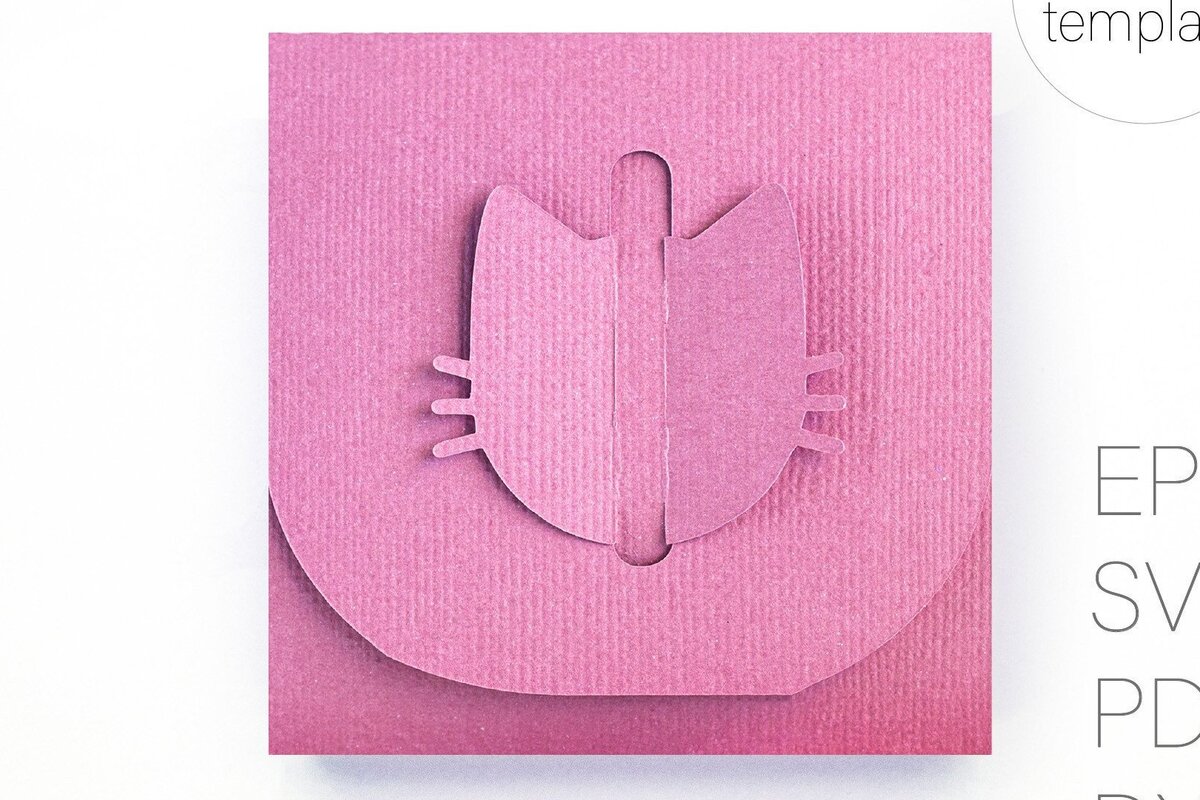 Σετ των 2 Intra απο ξύλο plywood 3mm-4mm πάχος Cat Box Κουτί δώρου Μπομπονιέρα Δίασταση 15x15 cm INTRAFABR-30810973