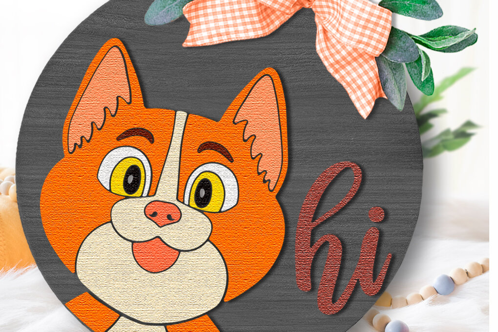 Intra απο ξύλο plywood 3mm-4mm πάχος Cat Hi , κοπής πινακίδων πόρτας σε στρώσεις Δίασταση 15x15 cm INTRAFABR-114689262