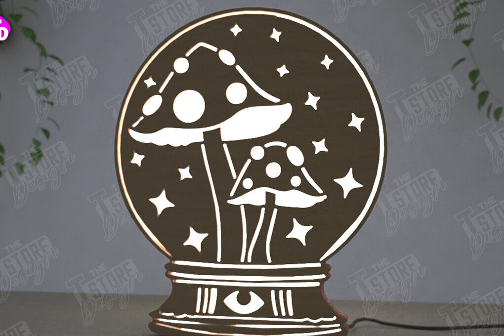 Σετ των 3 Intra απο ξύλο plywood 3mm-4mm πάχος Ουράνιο Φανάρι | Επιτραπέζιο φως νύχτας Δίασταση 15x15 cm INTRAFABR-112629290