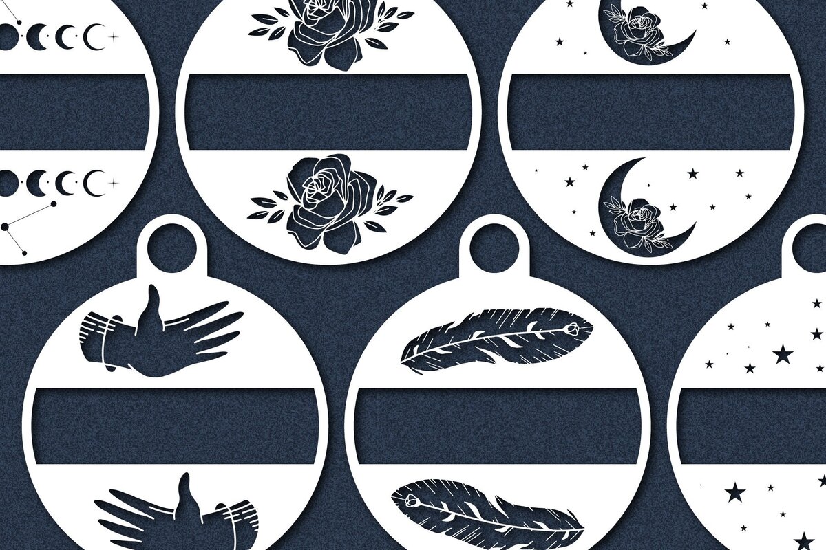 Σετ των 2 Intra απο ξύλο plywood 3mm-4mm πάχος στολίδι Ουράνιου ονόματος Δίασταση 25x25 cm INTRAFABR-44184526