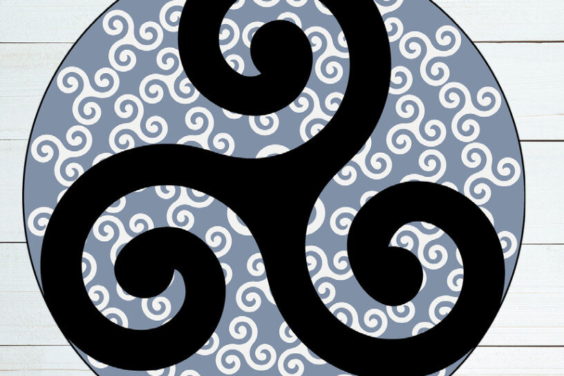 Intra απο ξύλο plywood 3mm-4mm πάχος Σέλτικ Μάνταλα Δίασταση 30x30 cm INTRAFABR-14759243