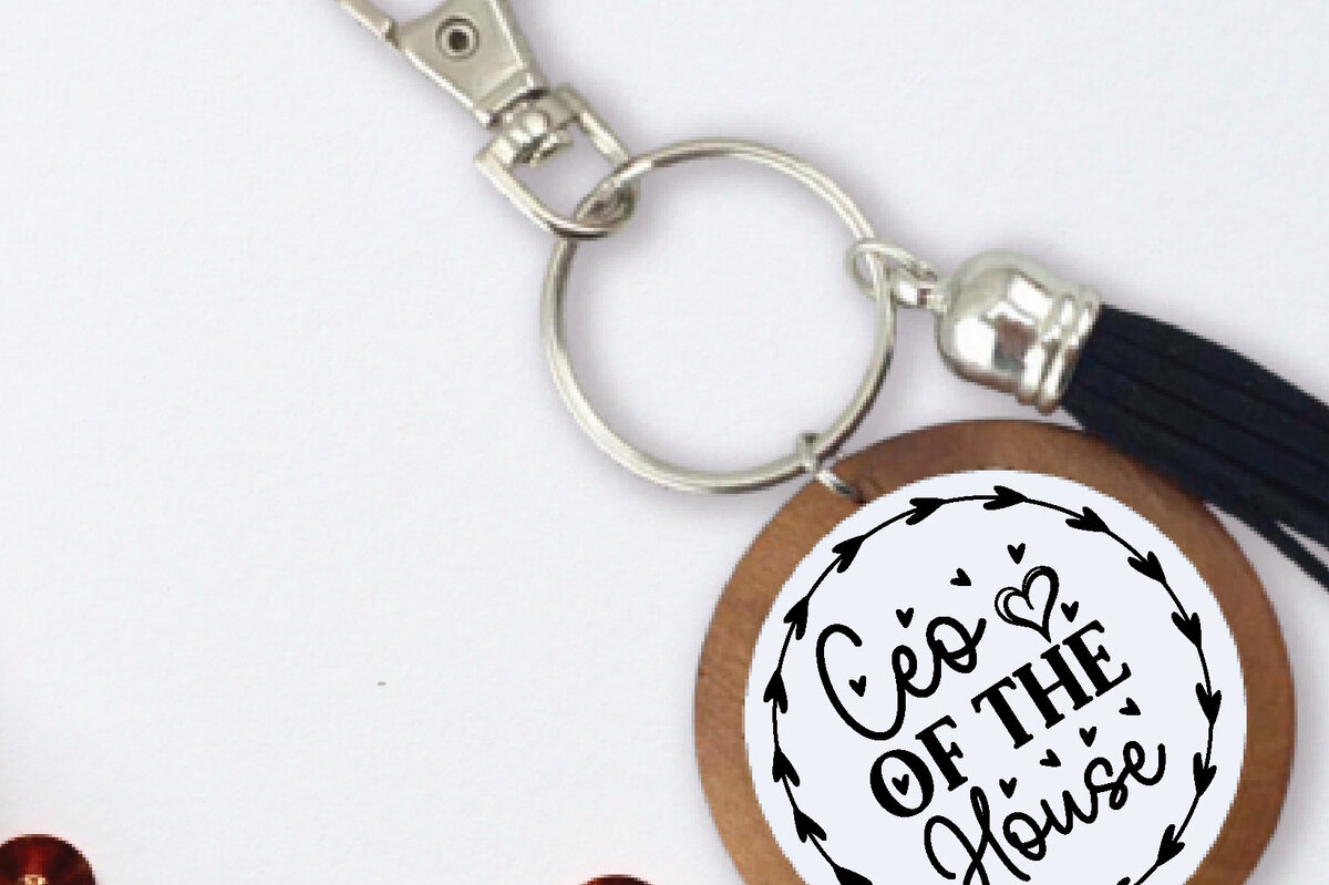 Σετ των 3 Intra απο ξύλο plywood 3mm-4mm πάχος Διευθύνων Σύμβουλος του House Keychain Δίασταση 6x6 cm INTRAFABR-68457343