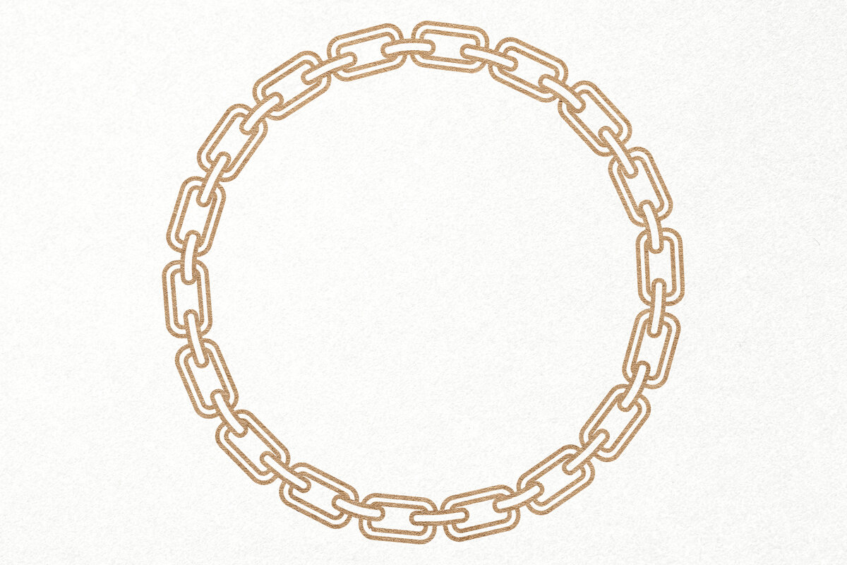 Intra απο ξύλο plywood 3mm-4mm πάχος Chain Frame Papercut Δίασταση 20x30 cm INTRAFABR-24713460