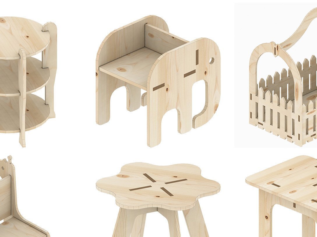 Intra απο ξύλο plywood 3mm-4mm πάχος Τραπεζάκι καρέκλας Flower Box Σχέδιο τραπεζιού σαλονιού Δίασταση 30x20 cm INTRAFABR-39427029