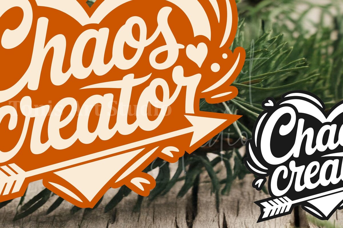 Σετ των 2 Intra απο ξύλο plywood 3mm-4mm πάχος Chaos Creator | Αστείο πουκάμισο για νήπια Δίασταση 15x15 cm INTRAFABR-117721567