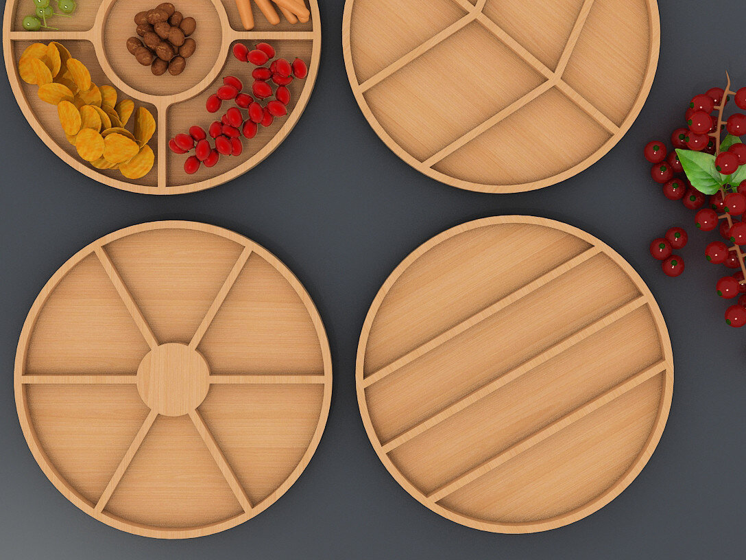 Σετ των 2 Intra απο ξύλο plywood 3mm-4mm πάχος Πίνακες αλλαντικών / Δίσκοι Αποκοπή Αρχείων 084 Δίασταση 30x20 cm INTRAFABR-60981276