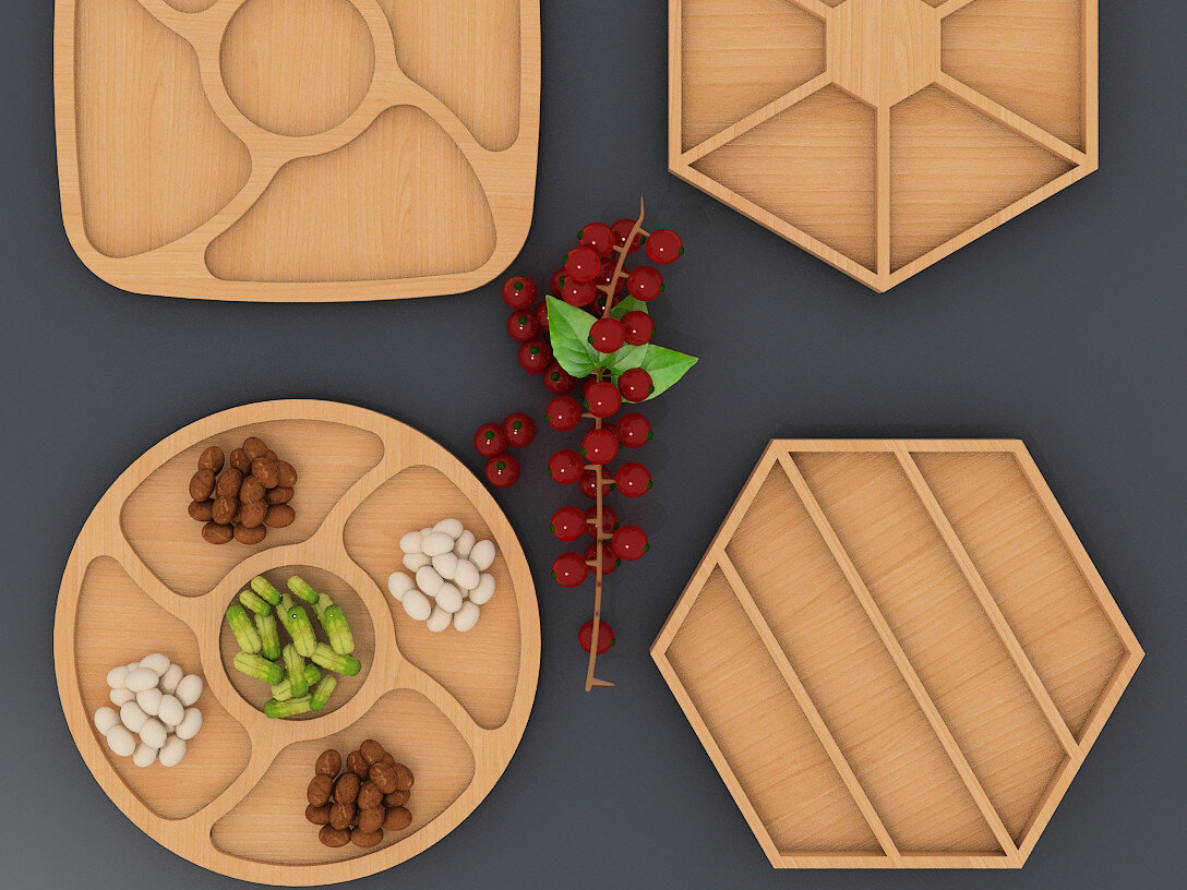 Σετ των 2 Intra απο ξύλο plywood 3mm-4mm πάχος Charcuterie Cheese Board  Ready 083 Δίασταση 30x20 cm INTRAFABR-60981387