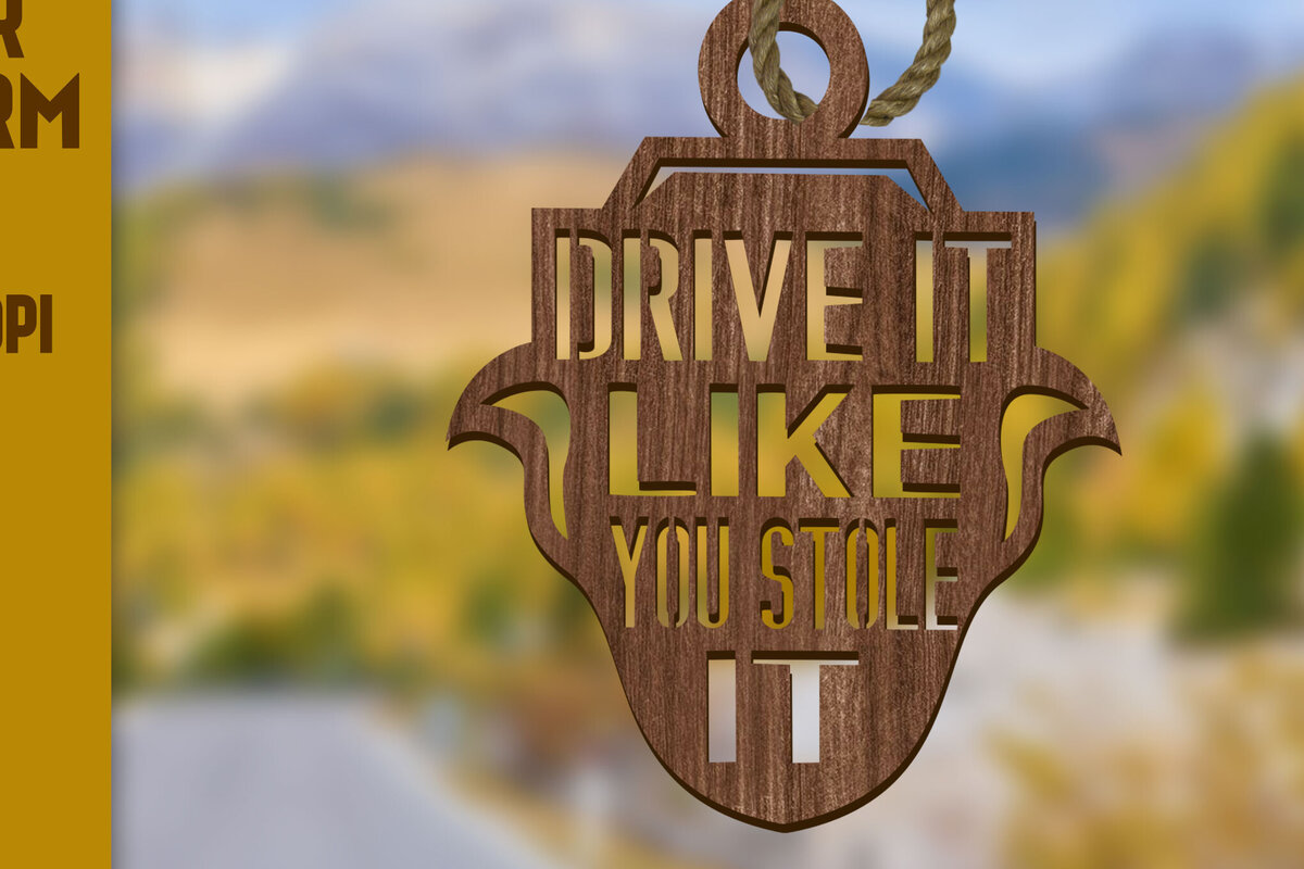 Σετ των 3 Intra απο ξύλο plywood 3mm-4mm πάχος Charms . Ξύλινα γούρια αυτοκινήτου  Δίασταση 4x4 cm INTRAFABR-81811227