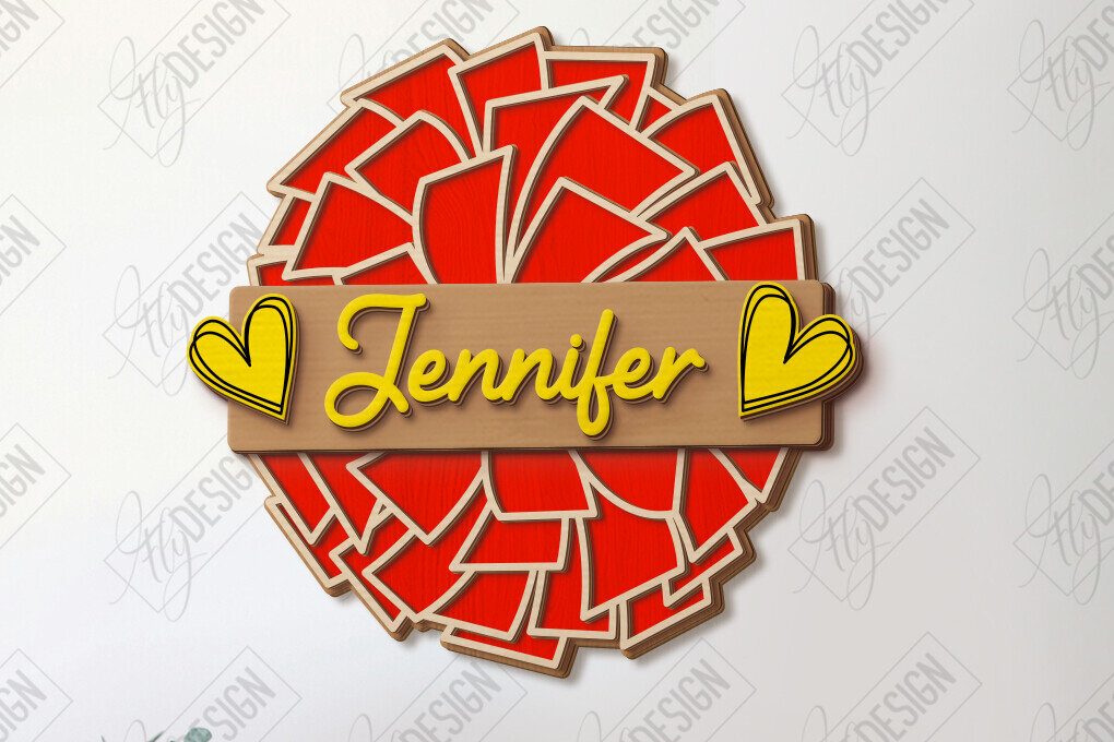 Σετ των 2 Intra απο ξύλο plywood 3mm-4mm πάχος Μαζορέτα σημάδι | Διακόσμηση τοίχου Δίασταση 30x20 cm INTRAFABR-122963053