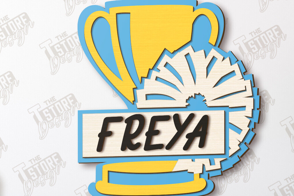 Intra απο ξύλο plywood 3mm-4mm πάχος Σήμα μαζορέτα | Εξατομικευμένη επιγραφή Δίασταση 30x20 cm INTRAFABR-118746279