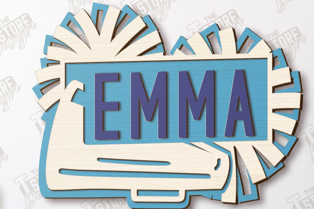 Intra απο ξύλο plywood 3mm-4mm πάχος Σήμα μαζορέτα | Εξατομικευμένη επιγραφή Δίασταση 30x20 cm INTRAFABR-118475733