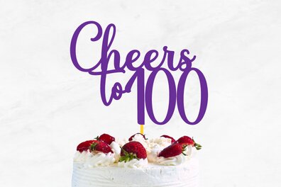 Σετ των 2 Intra απο ξύλο plywood 3mm-4mm πάχος Cheers to Cake Topper Δίασταση 15x15 cm INTRAFABR-67730737