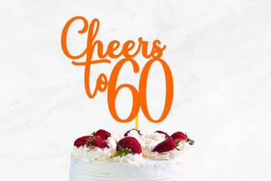 Σετ των 2 Intra απο ξύλο plywood 3mm-4mm πάχος Cheers to Cake Topper Δίασταση 15x15 cm INTRAFABR-67732002