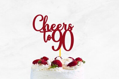 Intra απο ξύλο plywood 3mm-4mm πάχος Cheers to Cake Topper Δίασταση 30x20 cm INTRAFABR-67732325