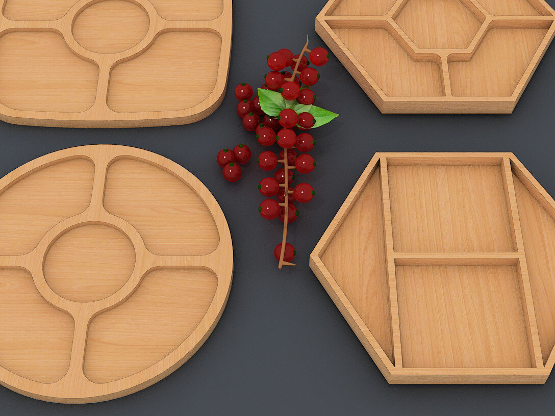 Intra απο ξύλο plywood 3mm-4mm πάχος Πίνακας κοπής ξύλινων σανίδων τυριού 81 Δίασταση 40x40 cm INTRAFABR-60981684