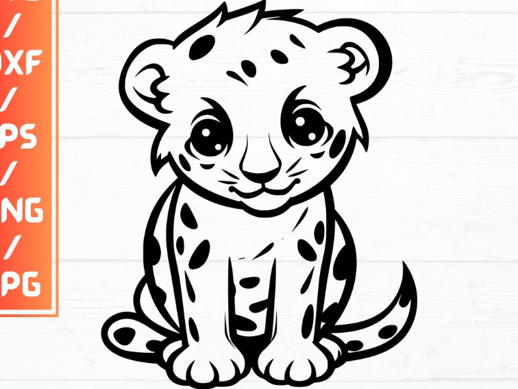 Σετ των 2 Intra απο ξύλο plywood 3mm-4mm πάχος Cheetah , , EPS, JPG, Δίασταση 15x15 cm INTRAFABR-115721684