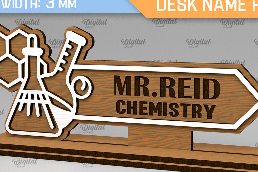 Intra απο ξύλο plywood 3mm-4mm πάχος Λέιζερ ονομαστικής πινακίδας γραφείου καθηγητή χημείας Δίασταση 30x20 cm INTRAFABR-103439783