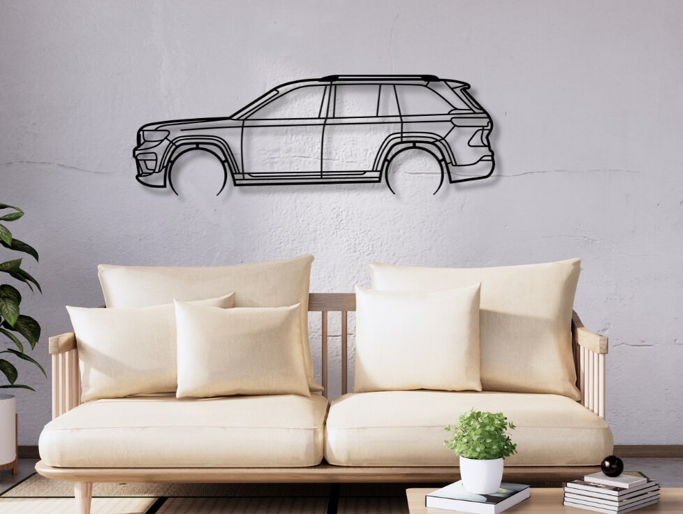 Σετ των 2 Intra απο ξύλο plywood 3mm-4mm πάχος Cherokee V Car Silhouette Δίασταση 15x15 cm INTRAFABR-113574891