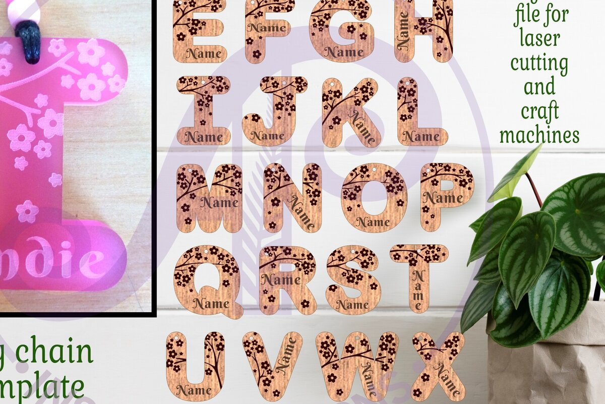 Intra απο ξύλο plywood 3mm-4mm πάχος Σχέδια επιστολών με θέμα το Cherry Blossom Δίασταση 30x20 cm INTRAFABR-96018443