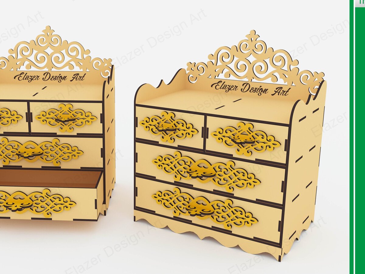 Intra απο ξύλο plywood 3mm-4mm πάχος Συρταριέρα Cut  Δίασταση 15x15 cm INTRAFABR-72392590