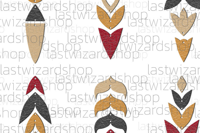 Σετ των 3 Intra απο ξύλο plywood 3mm-4mm πάχος Chevron Earrings , Arrow Earrings Δίασταση 3x3 cm INTRAFABR-24964245