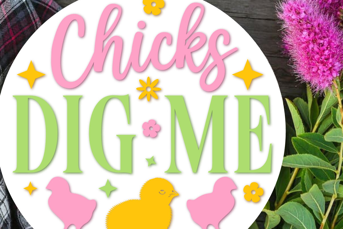 Intra απο ξύλο plywood 3mm-4mm πάχος Chicks Dig Me Πασχαλινό σχέδιο Δίασταση 20x30 cm INTRAFABR-118042295